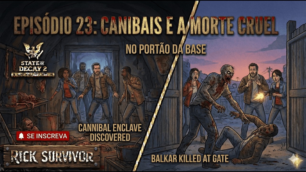 State of Decay 2- #EP 23 CANIBAIS E A MORTE CRUEL NO PORTÃO DA BASE
