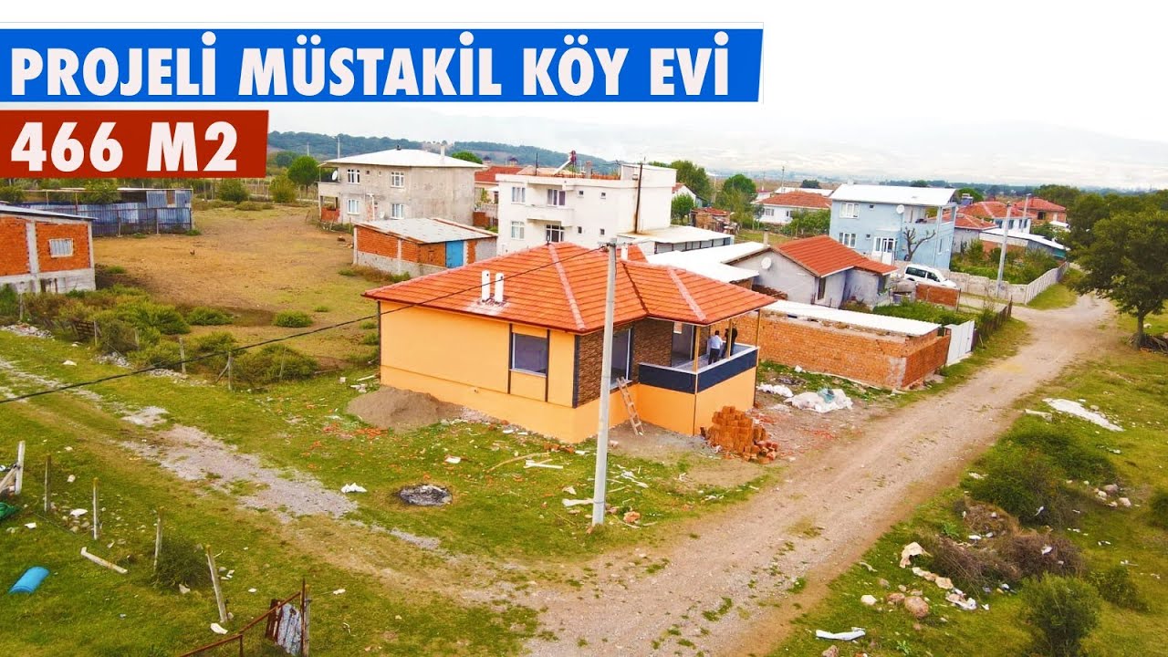 884-SATILDI !!!  GÖNEN'E 4 KM 466 M2 MÜSTAKİL KÖY EVİ PROJELİ// KREDİ KULLANILABİLİR.