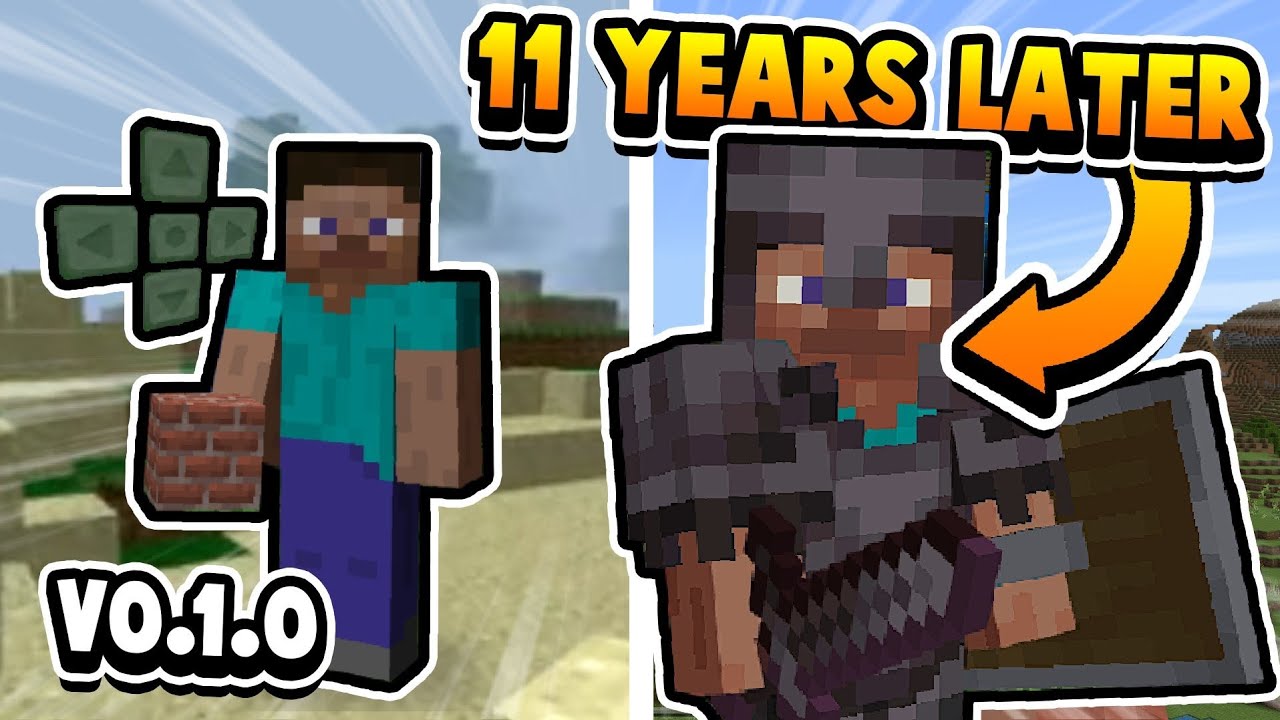 EVERY MINECRAFT UPDATE EVER (PE / Bedrock / Minecraft)