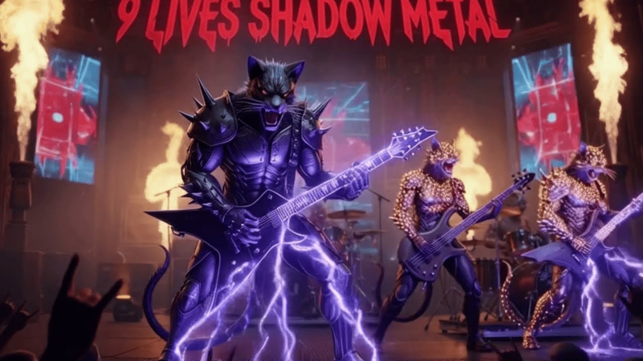 These Metal Cats Are Absolutely FERAL- 9 Lives Shadow Metal Session!