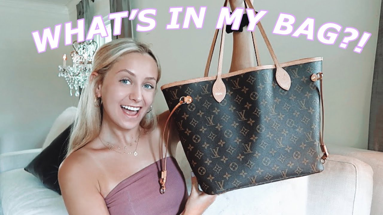 WHAT'S IN MY EVERYDAY BAG?! Louis Vuitton Neverfull | Savannah Polci