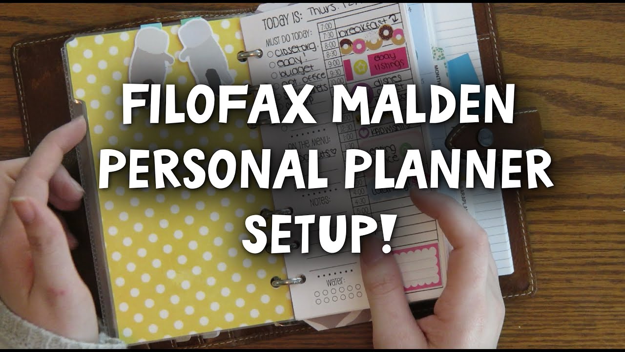 Filofax Malden Personal Size Planner Set Up! l January 2016
