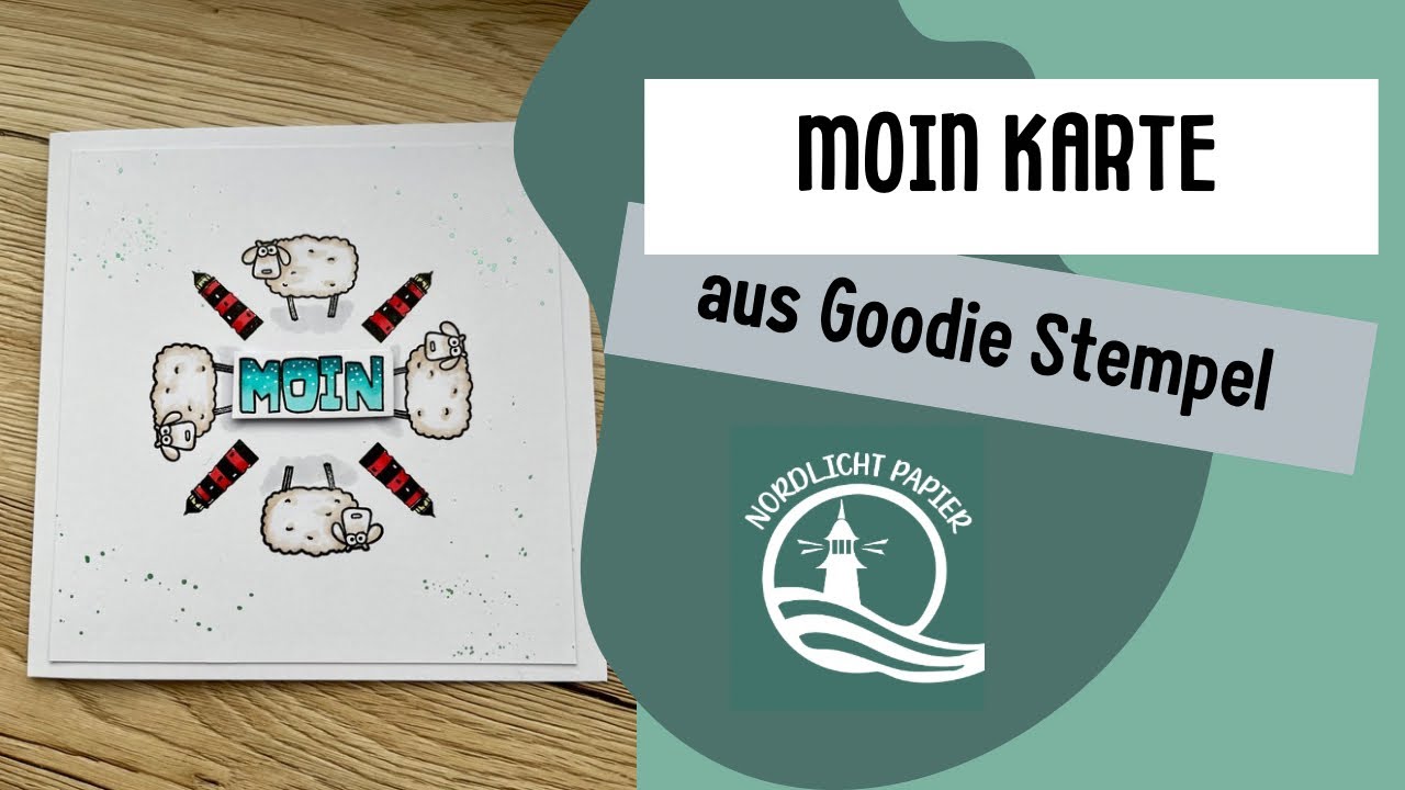 Moin Karte mit dem Goodie Stempel von Creative Depot und der Stempel Circle Hilfe