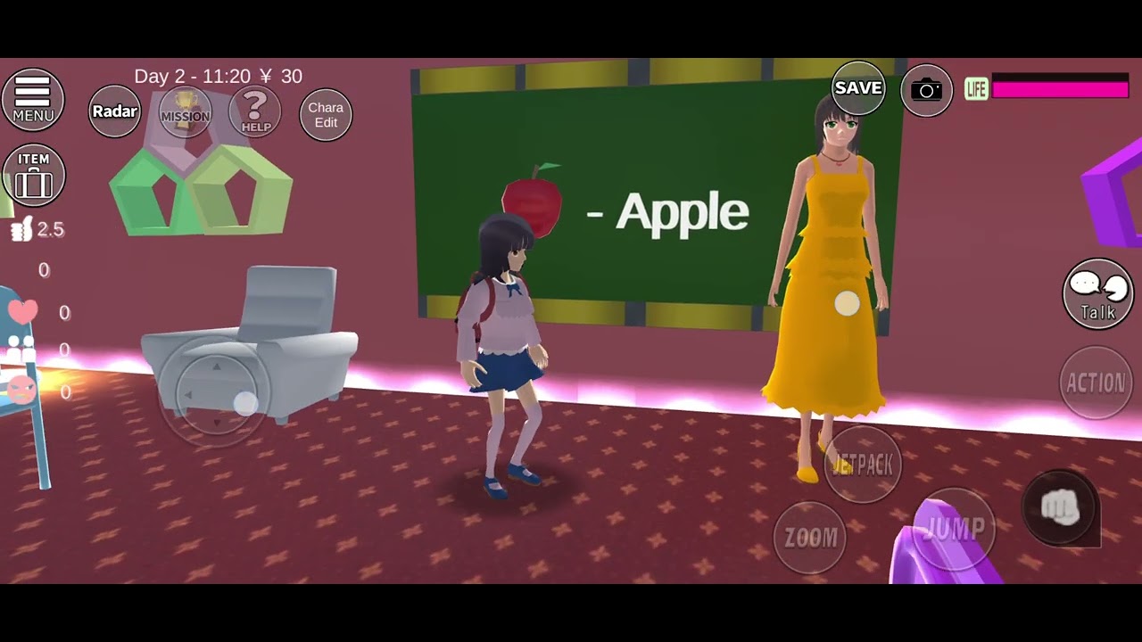 A cute 😍 💗 💓 💕 💖 ☺️ 😍 💗 💓 💕 school in sakura school simulator 