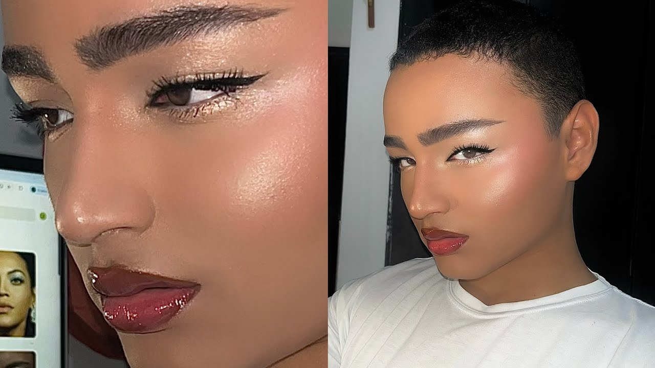 Trying to VS 🪽✨makeup look.￼