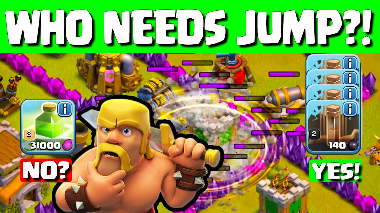 Clash of Clans ♦ Town Hall 8 JUMP Spell? Who Needs It?!  ♦ CoC ♦