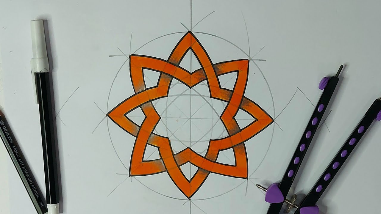 Easy Islamic Geometric Pattern