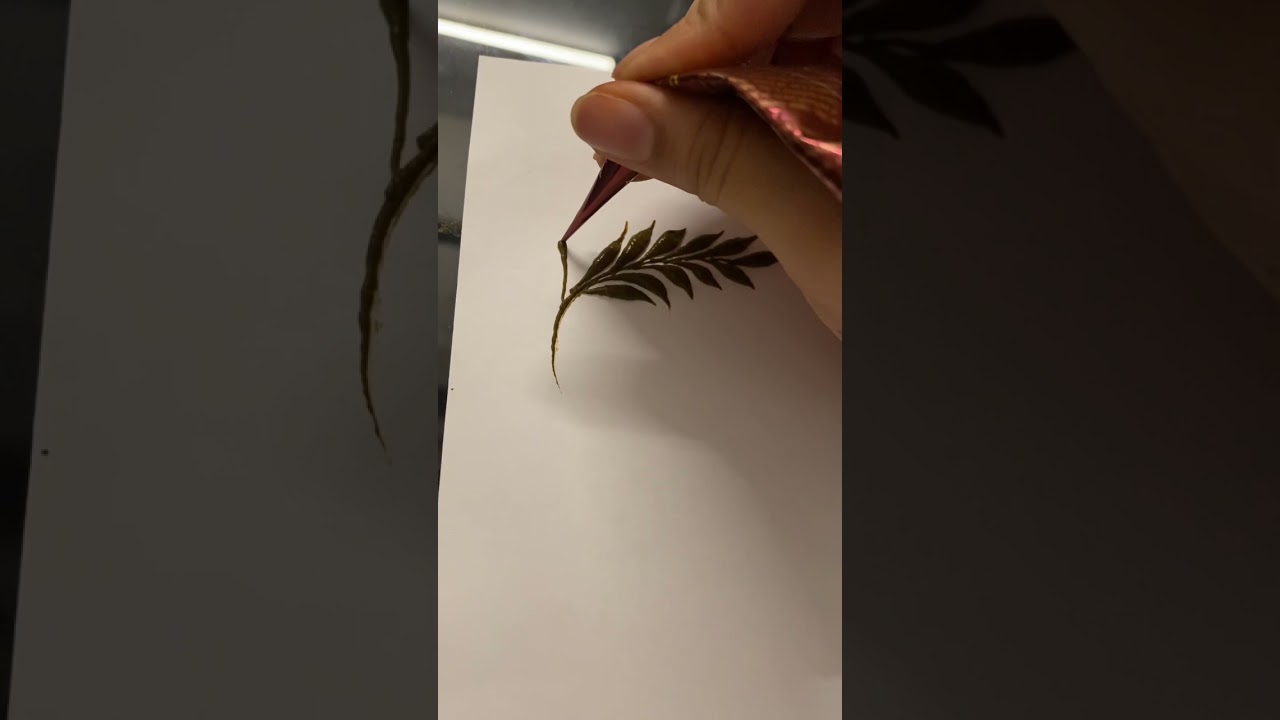 Simple henna leaves step by step /Maseera mehndi Artist