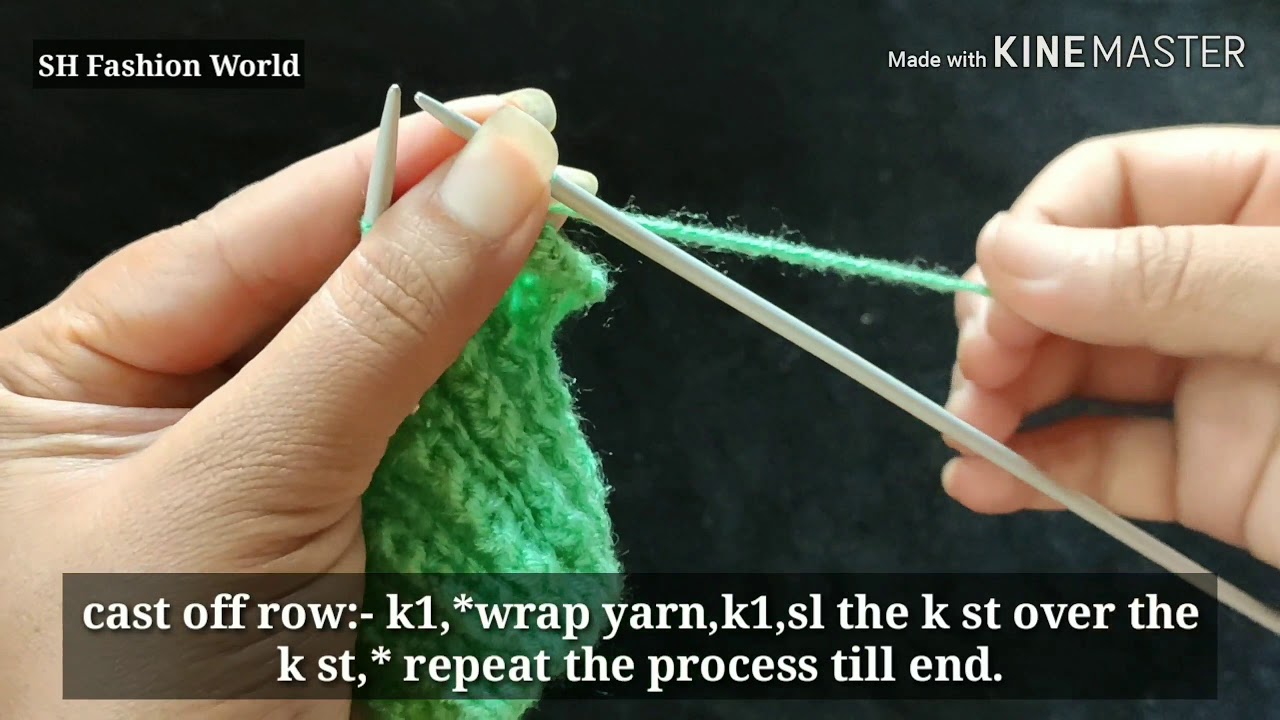दावा है फंदे बंद करने का ये तरीका पूरे YouTube पर किसी ने भी नहीं बताया होगा//knitting.
