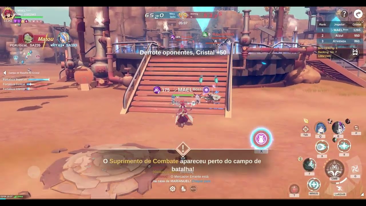 Campo de Cristal / Ranking