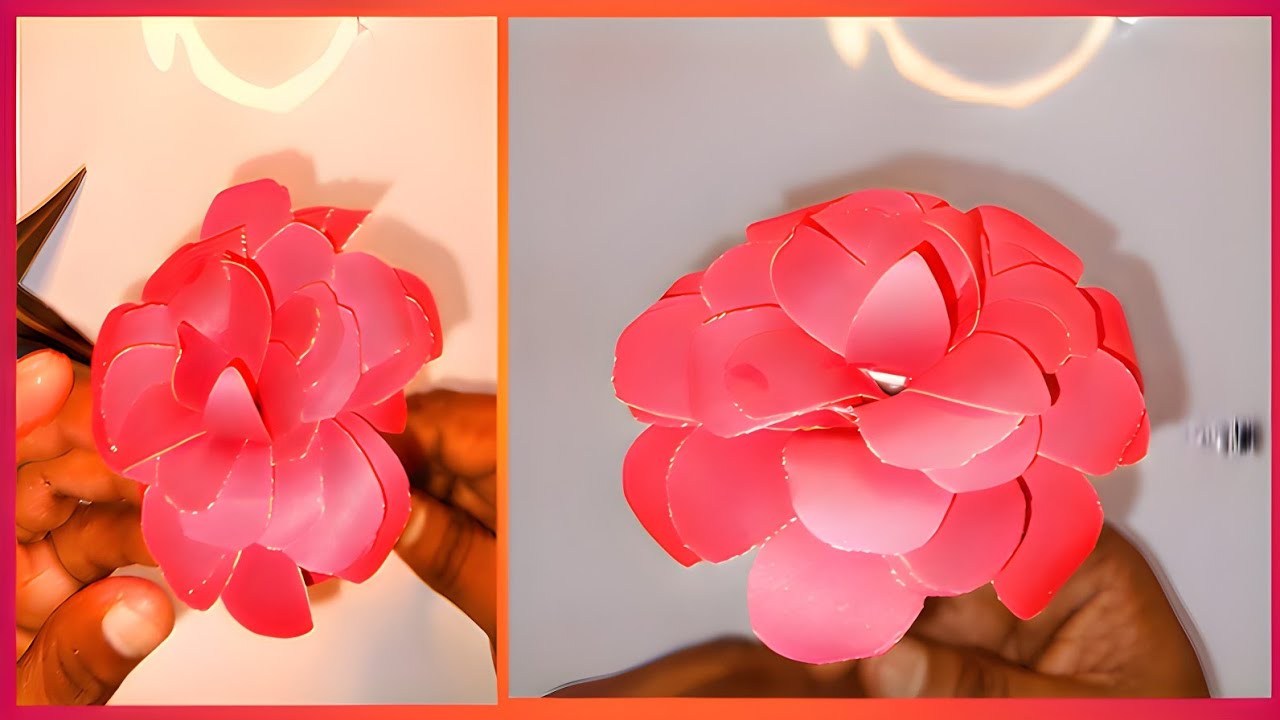 HOW TO MAKE PAPER ROSE FLOWER | PAPER ROSE KAISE BANATE HAI | PAER ROSE BOUQUET |