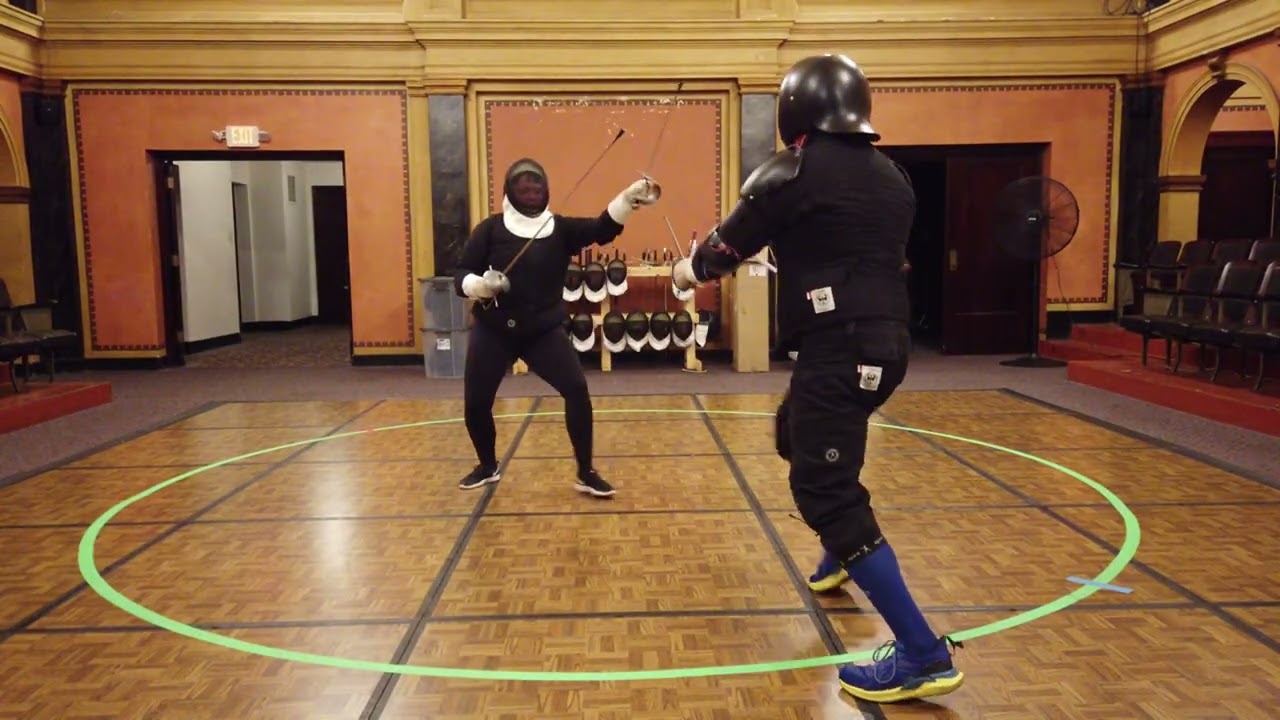 MFC Rapier and Dagger Sparring - Christian and Lyndsey