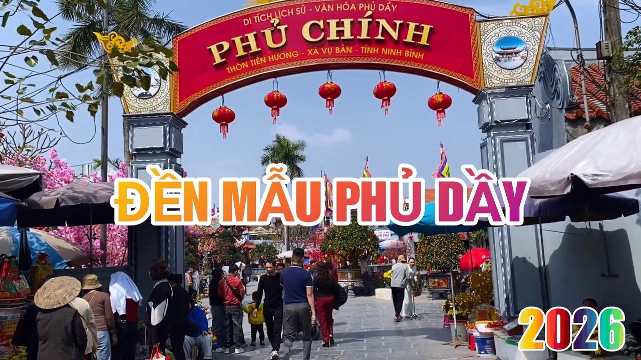 Đền Mẫu Phủ Dầy Đầu Tháng Giêng 2026 Du Khách Rất Đông Xin Duyên Xin Tài Lộc Đầu Năm