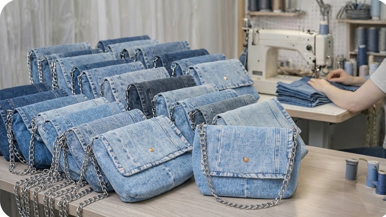 Crossbody Bag From Jeans | Bolso Simple Sin Patron | Bag Ideas| Speed Tutorial | Upcycle Crafs