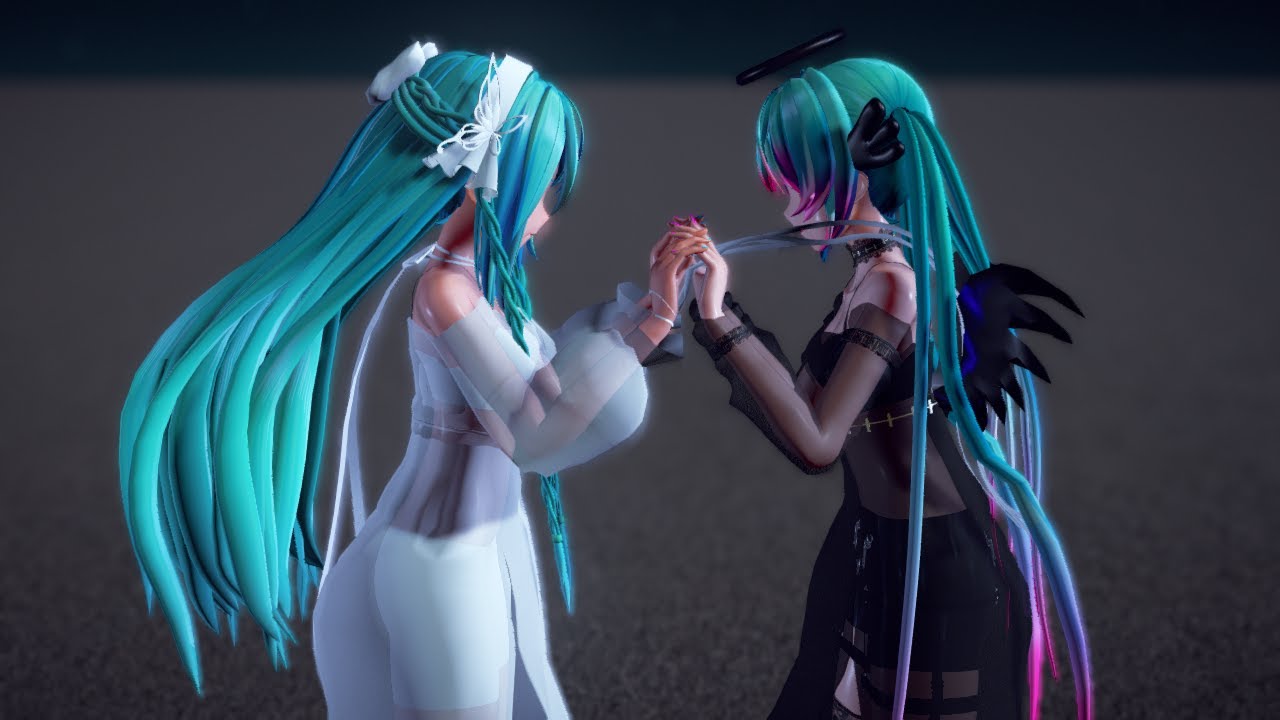 【MMD】 誰ガ為ノ世界 『YYB初音ミク』