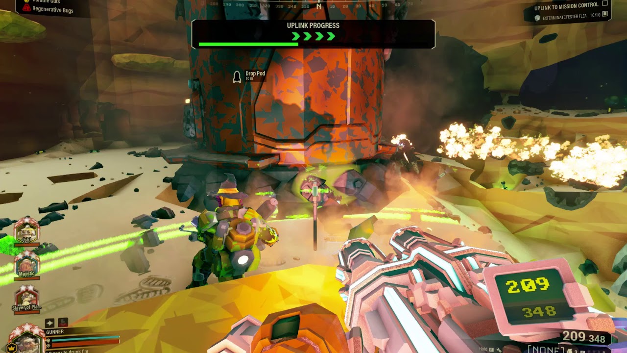Starship Troopers mod - Deep Rock Galactic (double enemy spawns)