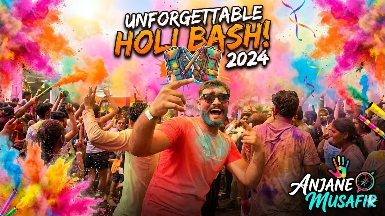 Best Holi Party with Anjane Musafir | Holi Celebration in Pune | Best Holi Parties in Pune Holi