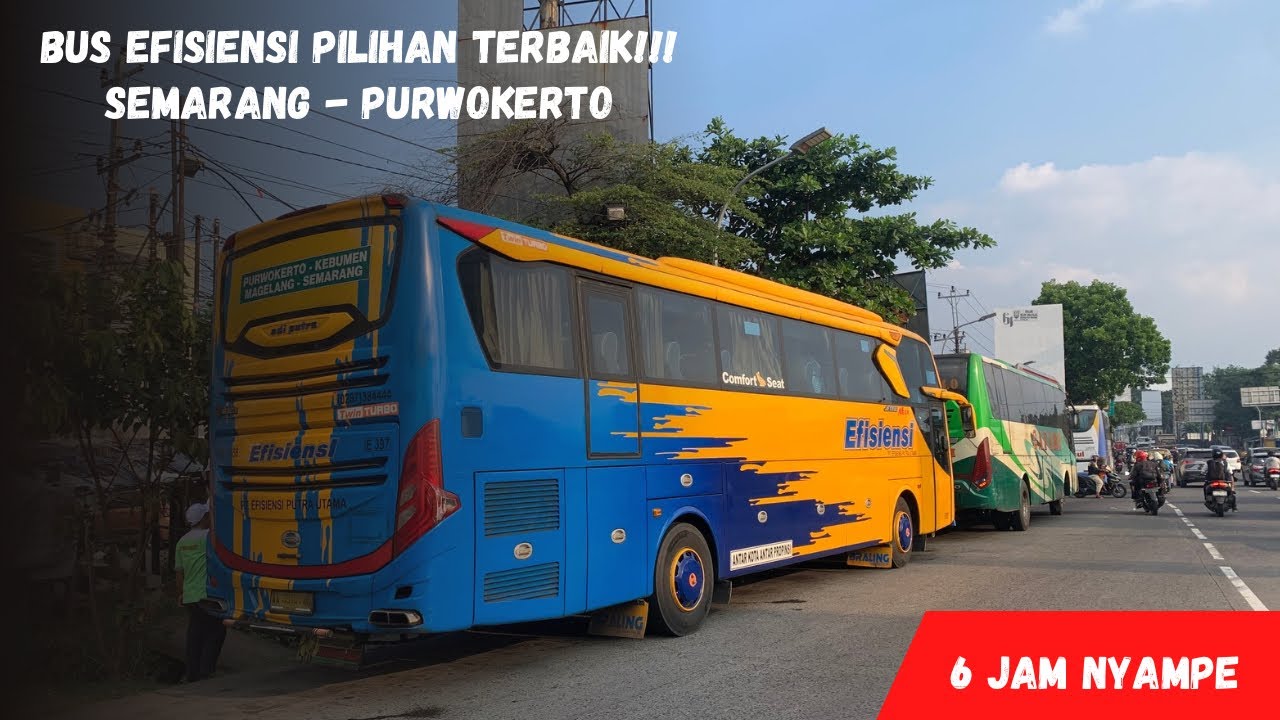Bus Semarang - Purwokerto cuma 130 ribu ‼️Naik Bus Efisiensi ramai setiap harinya.