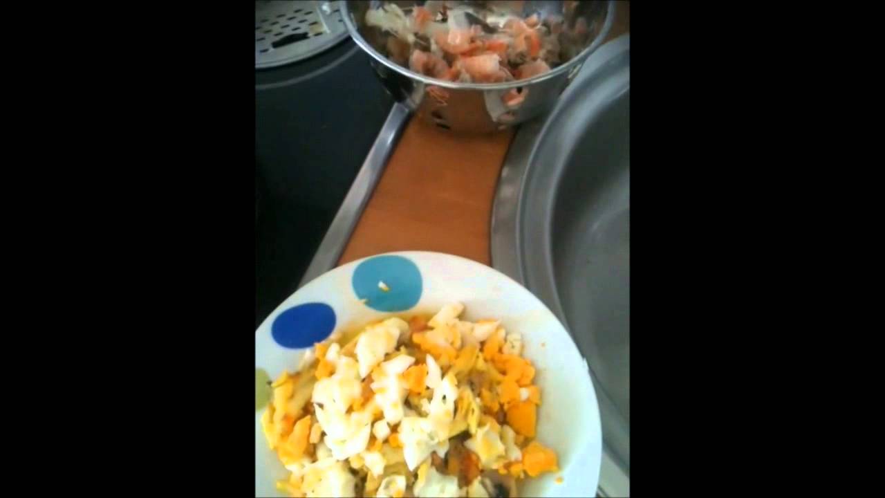 sopa de pescado y pollo marinado con CECOMIX