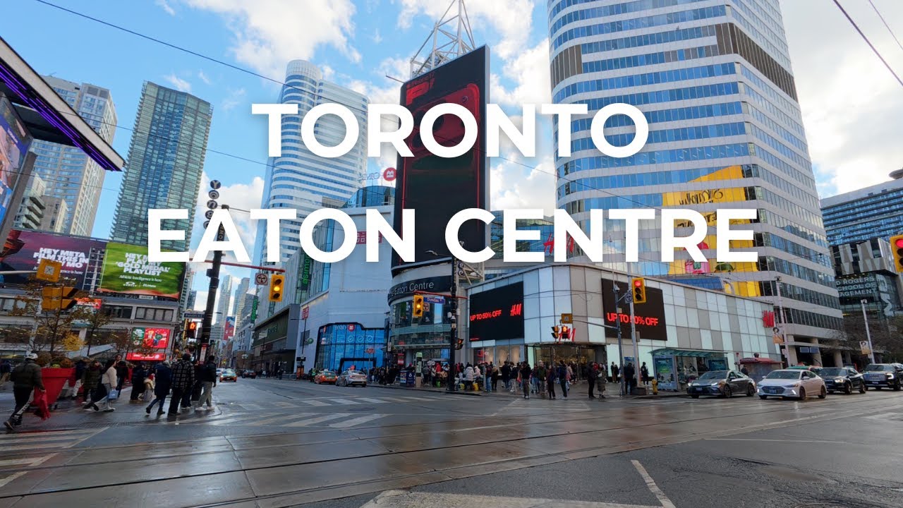 Canada's Busiest Mall | Eaton Centre Walk Tour 2025