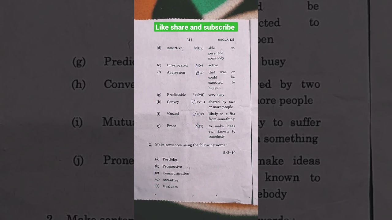 BEGLA -136||English at the workplace||December 2022exam||#timerespect #times #youtube