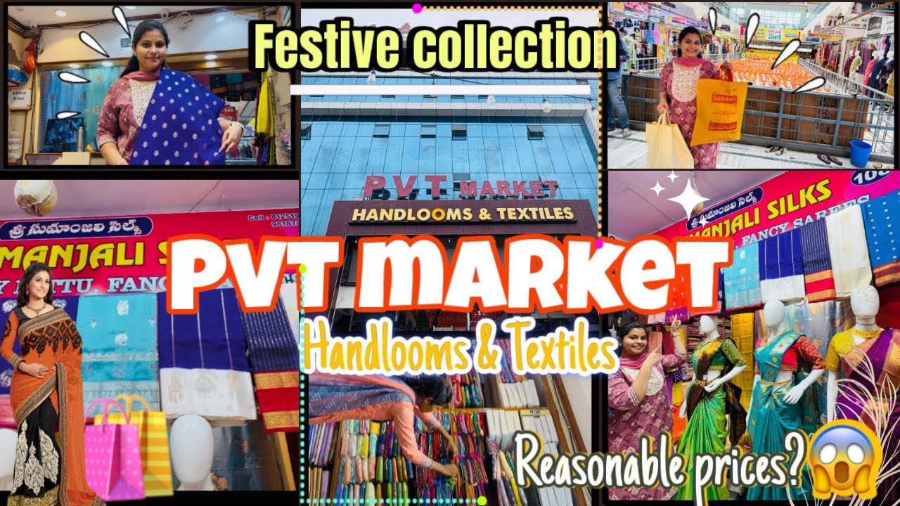  PVT market handlooms & Textiles 🛍️ || We shopped so much😱😱