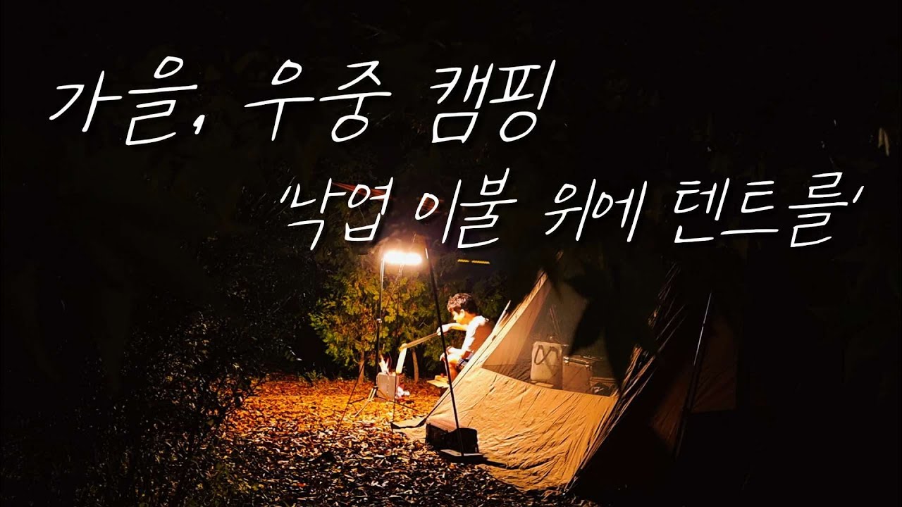 ep.58 '낙엽 이불 위에 텐트를' 가을 우중 캠핑(feat. 국립 월악산 송계야영장)