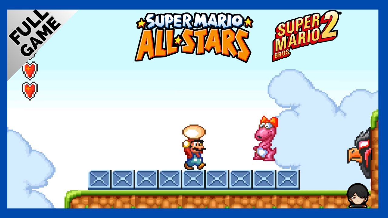Super Mario All Stars -Super Mario Bros 2 Full Game (SNES) Walkthrough