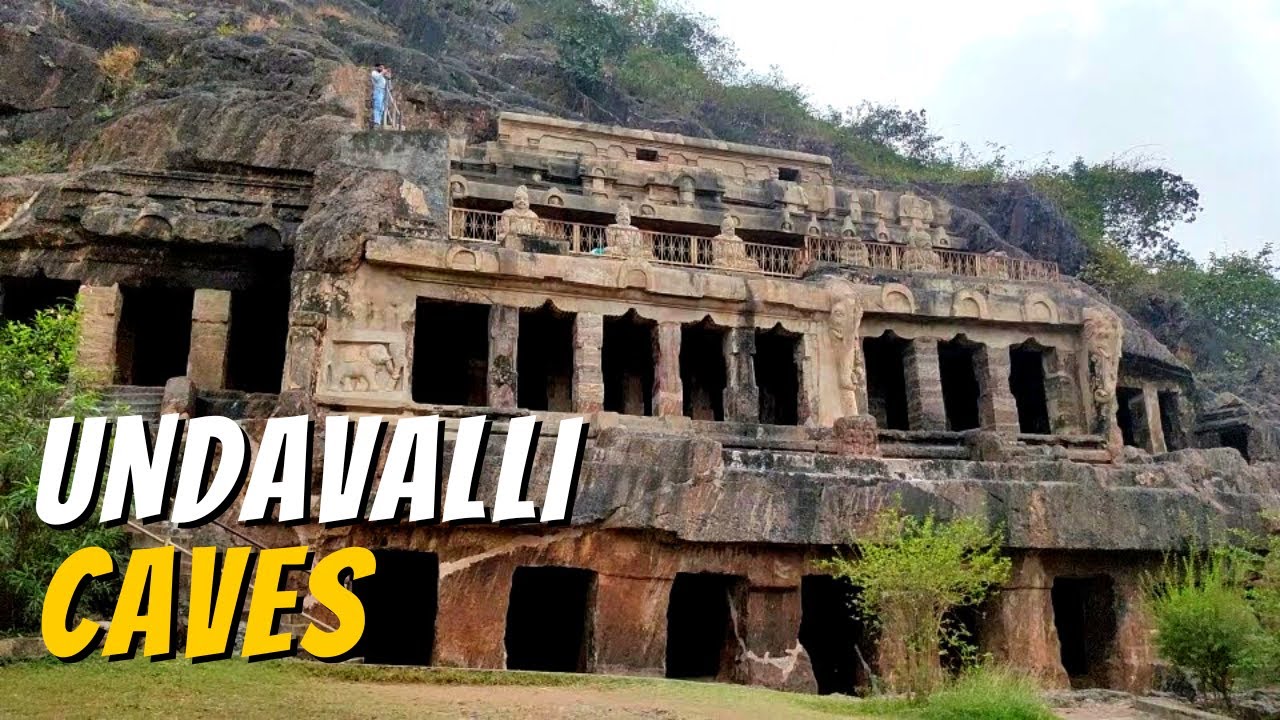 Undavalli Caves , Amravathi- Vijayawada [ with English subtitles]