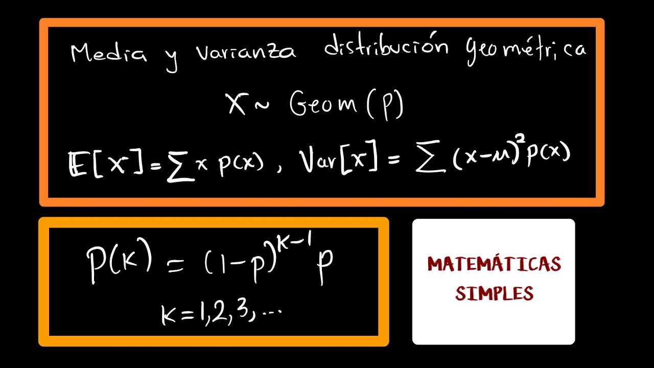 Valor esperado y varianza distribución Geométrica - Función generadora de momentos