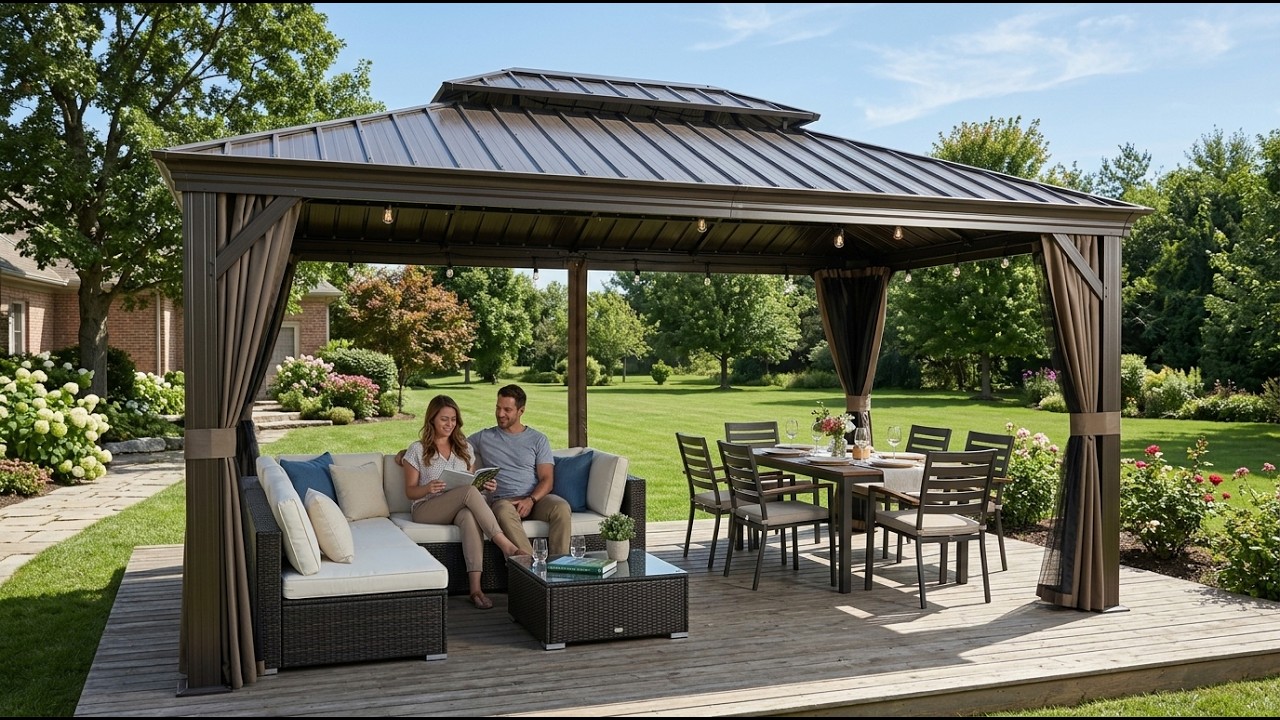 Top 5 Best Hardtop Gazebos for Backyard Shade and All-Season Protection