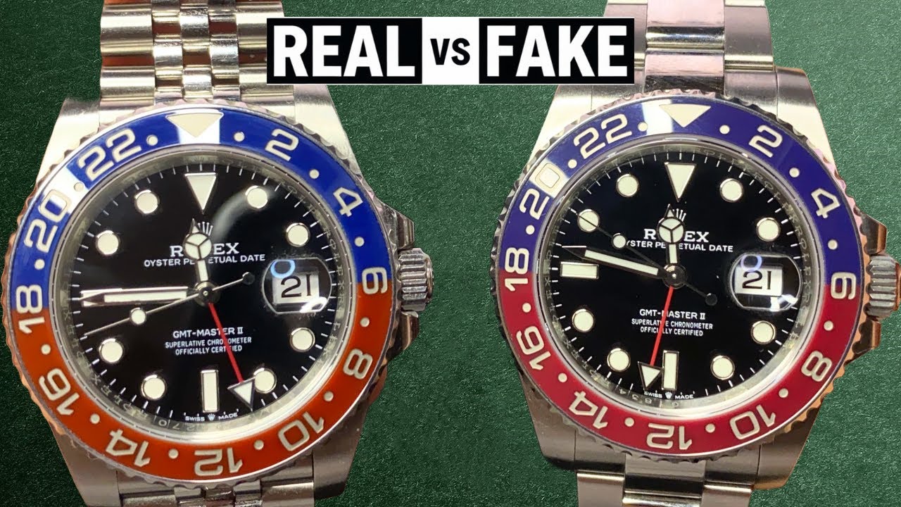 Echte Rolex vs Fake?! Wie erkennt man auch die 1000€ Fakes der Rolex GMT-Master II 126710BLRO Pepsi