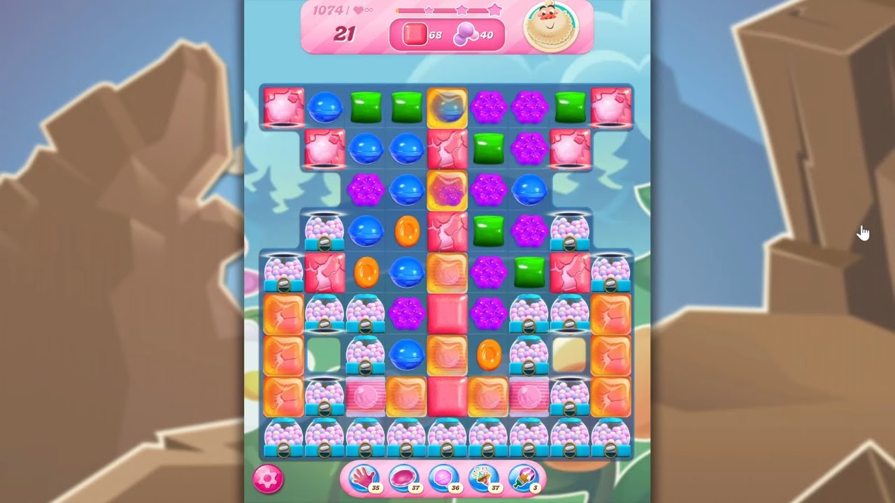 Candy Crush Saga LEVEL 1074 NO BOOSTERS (new version)🐟☑️