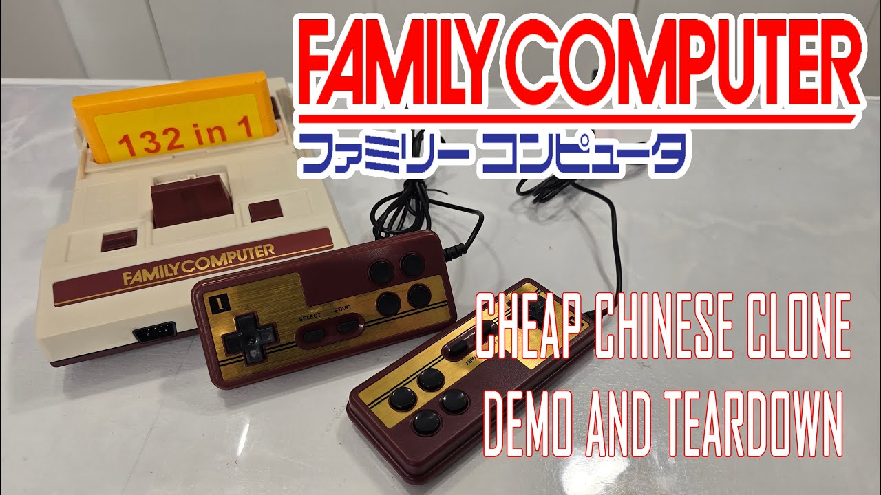 Cheap Chinese Famicom Clone - Teardown and Demo - IT'S NASTY! 
