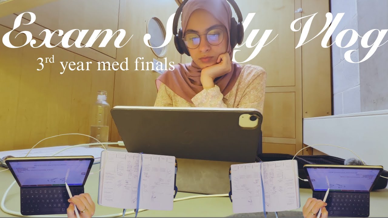 3rd year med student finals study vlog✨