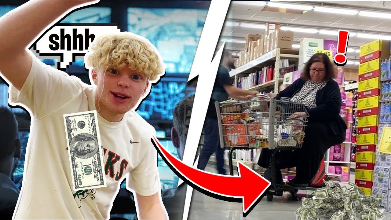 $100 On String Prank In Public! (GONE WRONG)