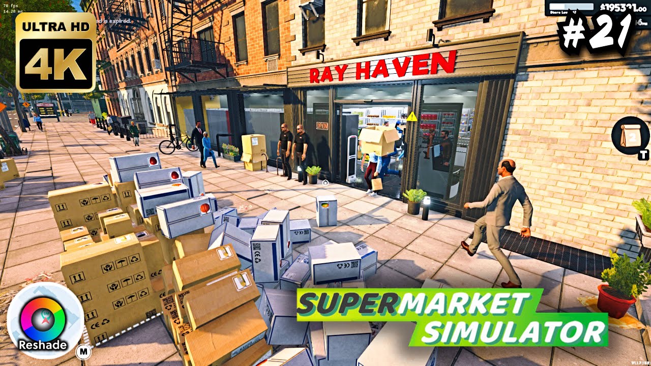 Supermarket Simulator 4K PC #21 Hungrier Richer Customers MOD Gameplay Reshade