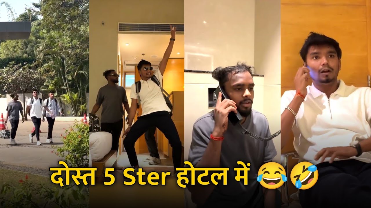 Dost 5 Ster Hotel Me 😂🤣 Ye Kon Log Hai 🤣 Harsh Pushptode Comedy‼️ As Comedy Reels #comedy