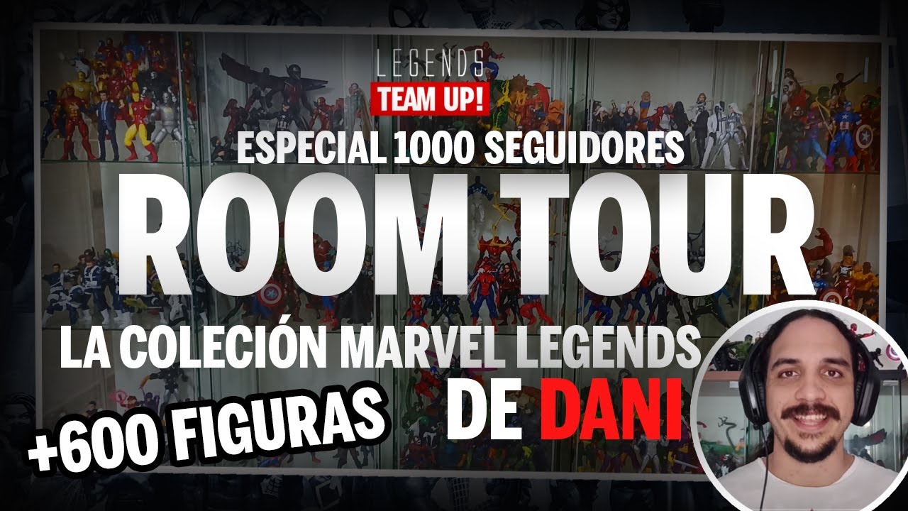 ROOM TOUR. ¡La COLECCIÓN Marvel Legends de DANI! (ESPECIAL 1000 SEGUIDORES)