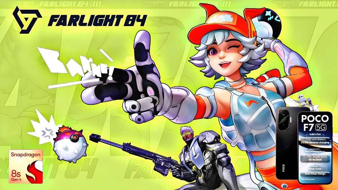 POCO F7 FARLIGHT 84 MAX GRAPHICS GAMEPLAY l 8S GEN4 l POCO F7 GAMING TEST 