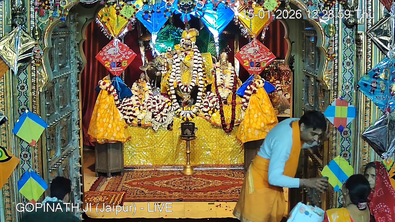 GOPINATH JI MANDIR (Jaipur) - LIVE DARSHAN (15th january 2026)