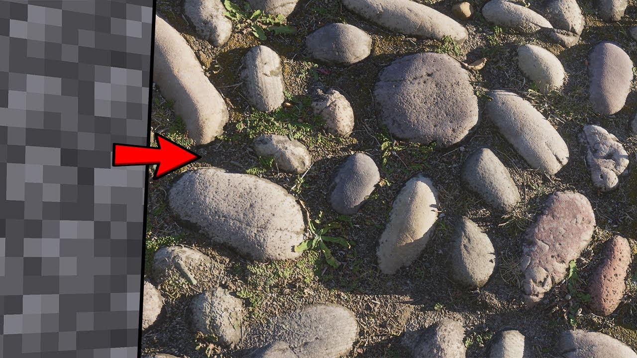 Minecraft 2020 - Ultra Realism 4096x POM/PBR vs Vanilla - 4K
