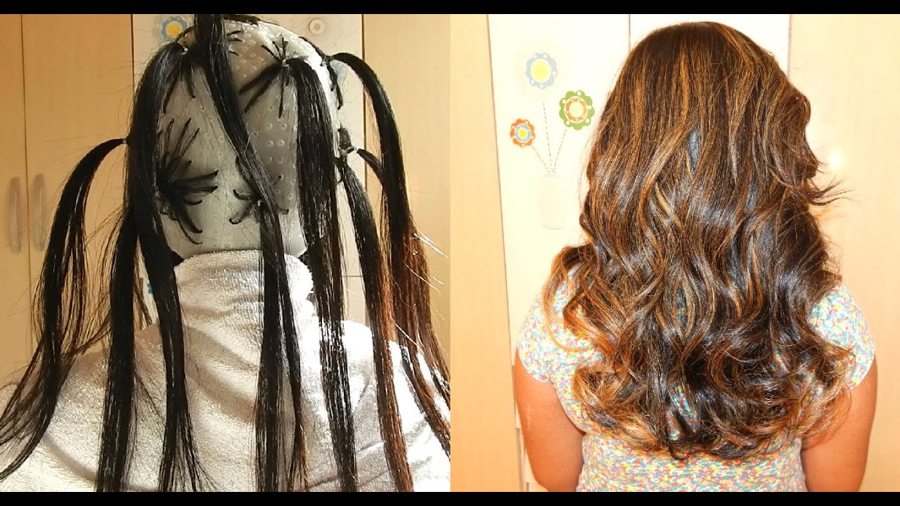 Ombré Hair na touca em cabelo escuro