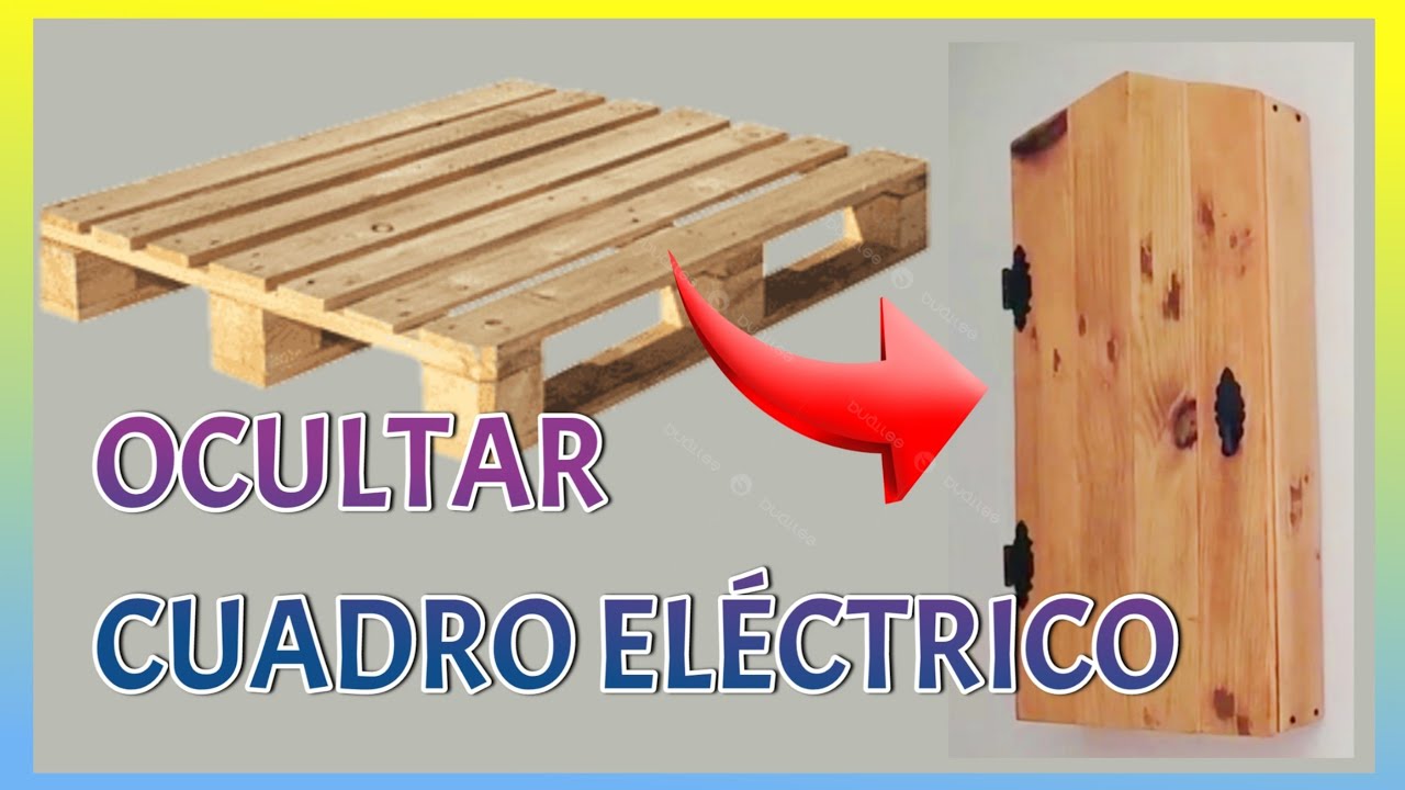 🟠 COMO TAPAR cuadro ELÉCTRICO estilo RÚSTICO / madera de PALETS 🪚🛠️