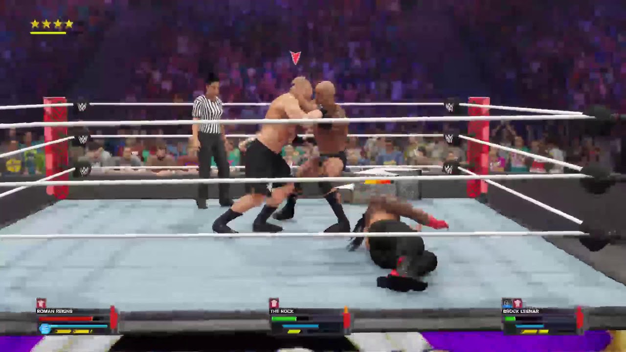 CM PUNK vs ROMAN LIVE