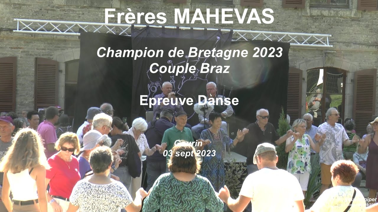 2023 Couple Frères MAHEVAS     Epreuve Danse     Concours sonneurs Gourin 03 sept           Video YP
