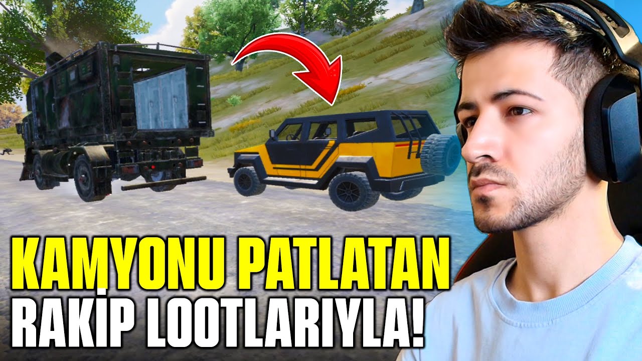 GANİMET KAMYONUNU PATLATAN RAKİP LOOTLARIYLA WİN ALMAK? Pubg mobile