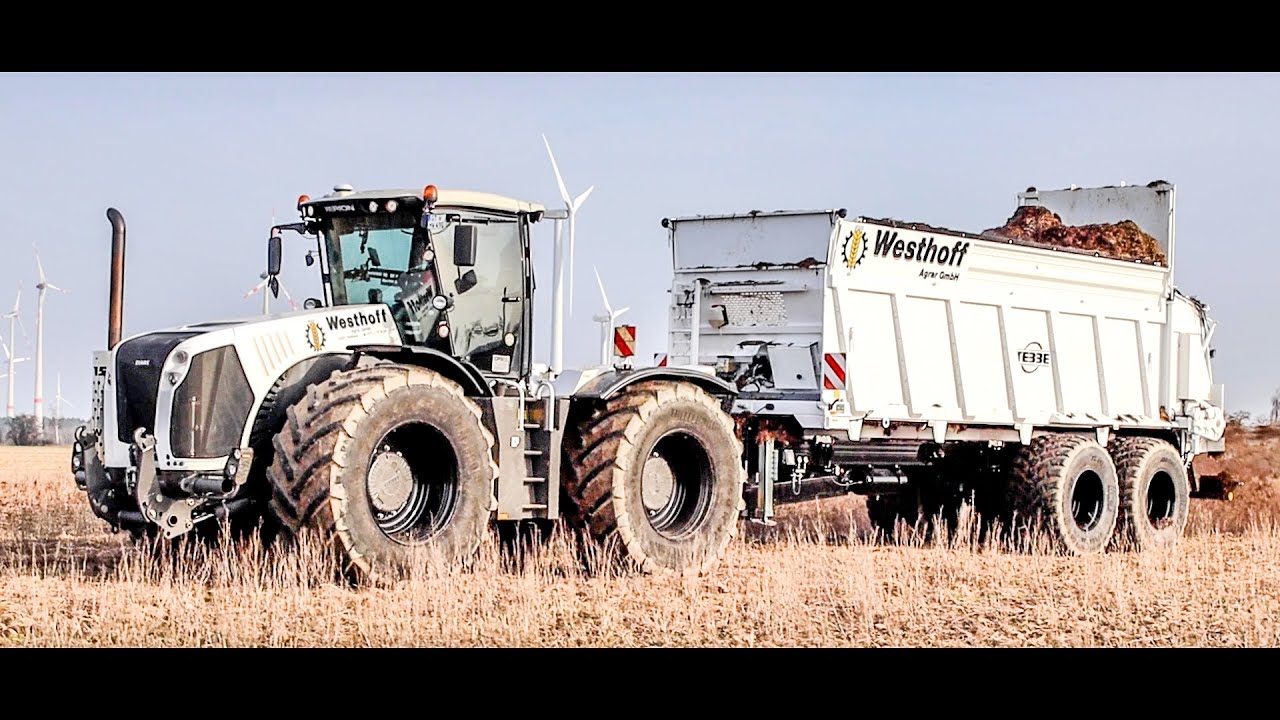 WHITE DEVIL / Claas Xerion 4500 in white with Tebbe Spreader / BIG POWER / Westhoff Agrar 2021