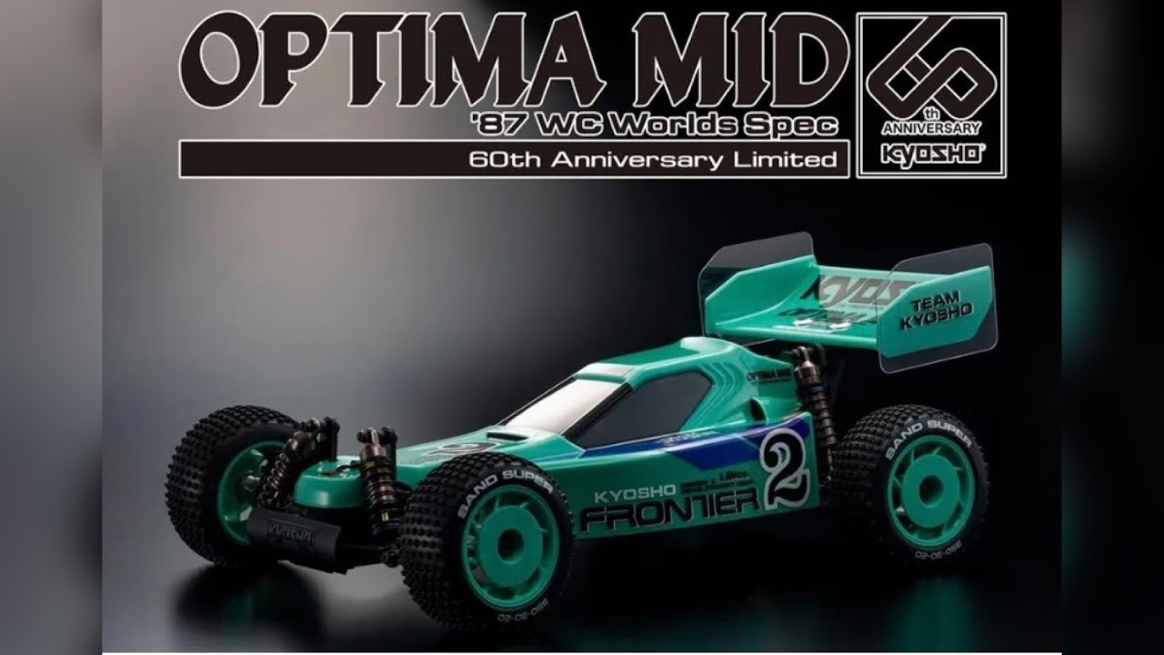 KYOSHO OPTIMA MID ’87 WC Worlds spec, посвященный 60-летию, сборка и детальный обзор