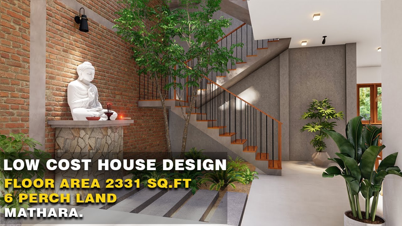 Low cost House Design Sri Lanka | 6 perch Land | Mathara
